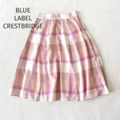 BLUE LABEL CRESTBRIDGEチェックライトエアリーツイルスカートのサムネイル