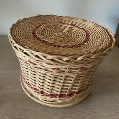 ソーイングバスケット　アンティーク　ビンテージ　かご