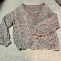 SPIRALGIRL ニット網カーディガン