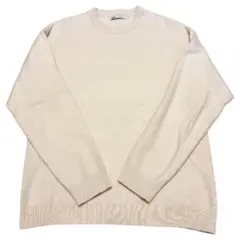 ZARA ザラ ニット 長袖 アイボリー レディース M 秋冬 カジュアル 無地