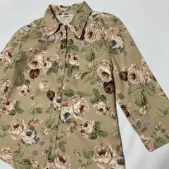 インゲボルグ花柄七分袖シャツジャケット