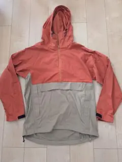 カインズ メンズ アノラックパーカー ピンク　グレー アノラックスタイル