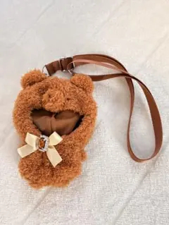 ちびぐるみ きらきらくまさんおくるみショルダー グレー 新品未開封品