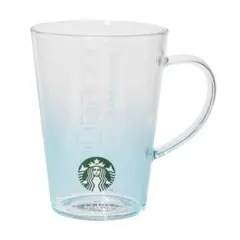 スターバックス 耐熱グラスマグ メダルデュアル ブルーグラデーション