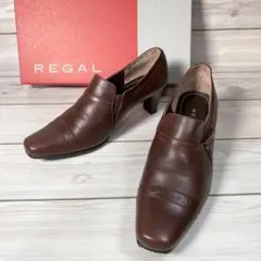 1103【美品】REGAL リーガル F12C ブーティー レザー 茶 23.5