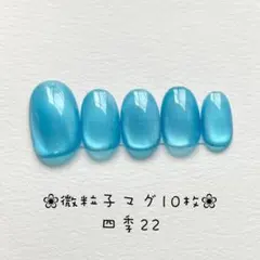 【即購入ok】マグネットネイルチップ　ショートオーバル　ニュアンス　四季22