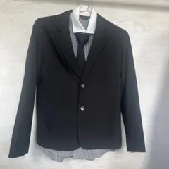ブラックスーツ160シャツネクタイ付き