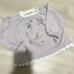 petit main ピーターラビット ラベンダー トレーナー 80