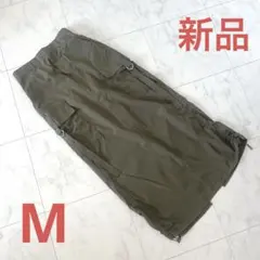 【新品】しまむらomiさんカーゴナロースカート オリーブ カーキのサムネイル