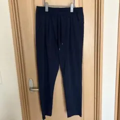 ベイフローテーパードパンツLネイビー