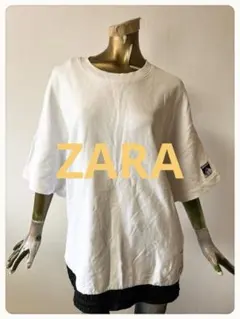 ☘️T23008☘️ZARA メンズ オーバー トップス Tシャツ Lのサムネイル