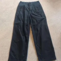 無印良品　ワイドパンツ ブラック イージーパンツ