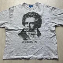 BEAMS ビームス ベートーヴェン肖像画 ビッグプリント 半袖 Tシャツ 