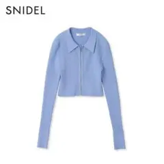 SNIDEL Sustainableクロップドジップニットプルオーバー