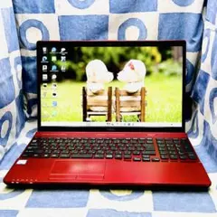 第8世代！爆速SSD500&メモリ16G☆i5☆貴重赤PC♪カメラ付！Win11のサムネイル