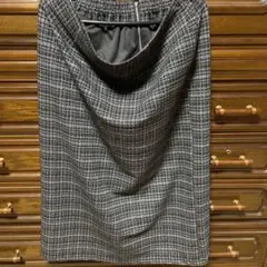 しまむら 大きいサイズ hina&komachi ツイードナロースカート 3L