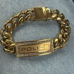 POLICE ゴールドチェーンブレスレットのサムネイル
