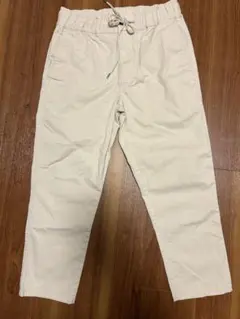 ホワイト チノパン ゴムウエスト