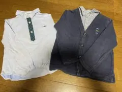 ポロシャツとカーディガンのセット　110cm