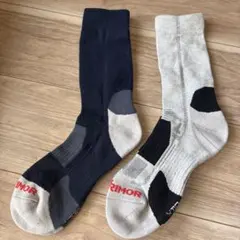 KARRIMOR 登山用品　グレー ピンク ソックス 2足セット24-26cmのサムネイル