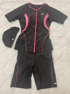 FILA レディース 11号 フィットネス水着 上下2点セット＋キャップ