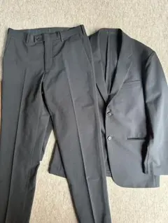 【美品】ユニクロ 感動ジャケット & 感動パンツ セットアップ M ブラック