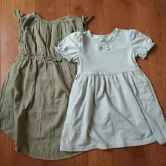 ワンピース　2枚 まとめ売り　100cmのサムネイル