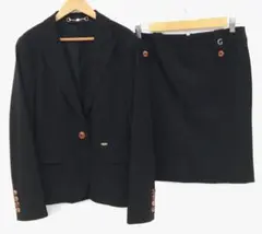 GUCCI グッチ ドット柄セットアップ ブラウス ロングスカート ブルー 