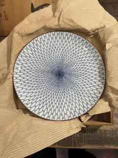 有田焼　青い網目模様の大皿