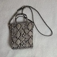 バック　カバン　ヘビ柄　※美品未使用