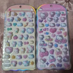 ハローキティ コットンパフィーシール 2点セット　サンリオ