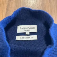 You Must Create ネイビー ハイネックセーター M