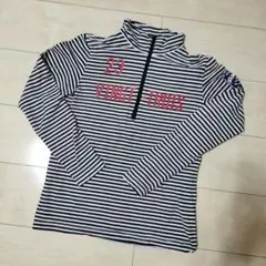 【23区GOLF】ストライプ ハイネックシャツ