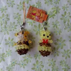 곰돌이 푸 ＆ティガー ビーズストラップセット
