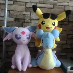 ポケットモンスター めちゃもふぐっとぬいぐるみ ピカチュウ＆ラプラス＆エーフィ