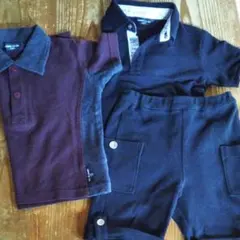 コムサイズム100 ポロシャツ2枚　ハーフパンツ1枚　3点セット