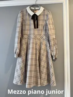 メゾピアノジュニア　チェックワンピース　160 クリーニング済　セレモニー