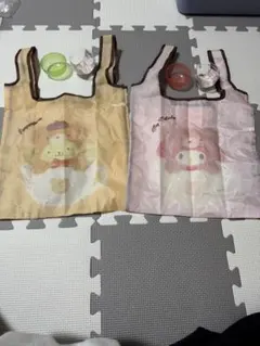 サンリオキャラクターズ エコバッグ～ラテクマバージョン～(2枚セット)