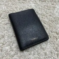 FURLA ブラック レザー カードケース