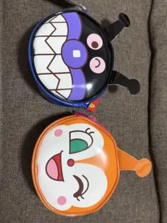 エナメルフェイスポシェット　ドキンちゃん　ばいきんまん　2点セット