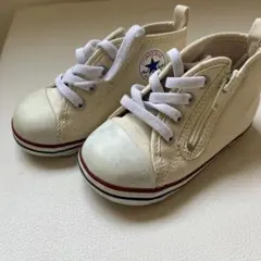 CONVERSE ベージュ スニーカー ジッパー付き