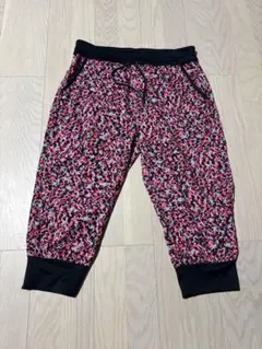 UNDER ARMOUR ヨガパンツ カプリ ピンク柄