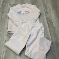 ちいかわ　サンリオコラボフリースピンクパジャマセット