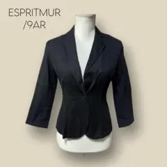 2322 【ESPRITMUR】　テーラードジャケット　オフィス　ブラック　9号