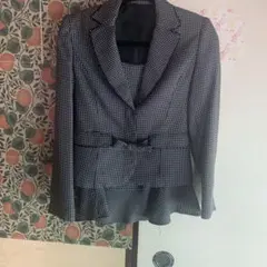 ドットチェック柄セレモニースーツ