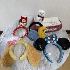 ディズニーキャラクター カチューシャ ティッシュケース 5点セット