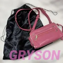 GRYSON ピンク レザー ショルダーバッグのサムネイル