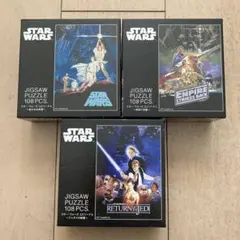 スターウォーズ ジグソーパズル 108ピース 3点セットとパネル