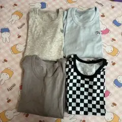 長袖肌着　半袖肌着　綿100 130 140 4点セット