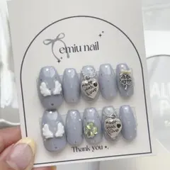 ネイルチップ ウィッシュコア 羽 クローバー 星 現品